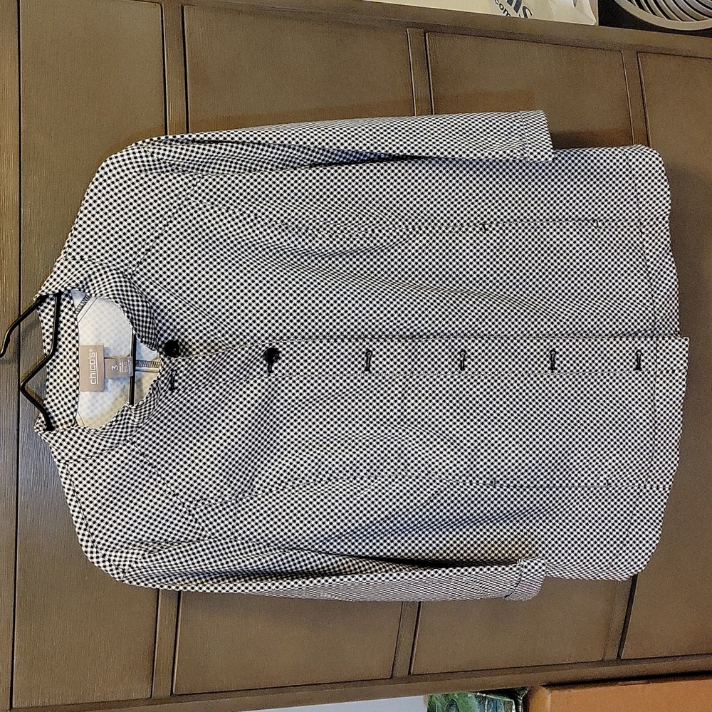 Stretch gingham jacket
